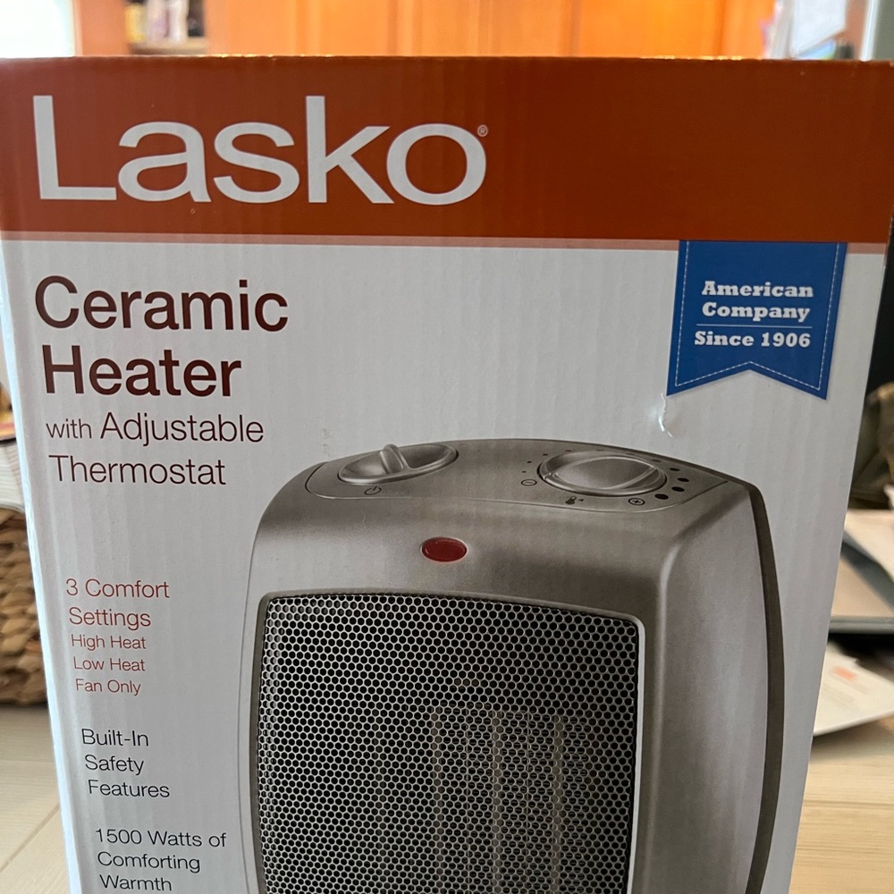 Brand new in box, small space heater